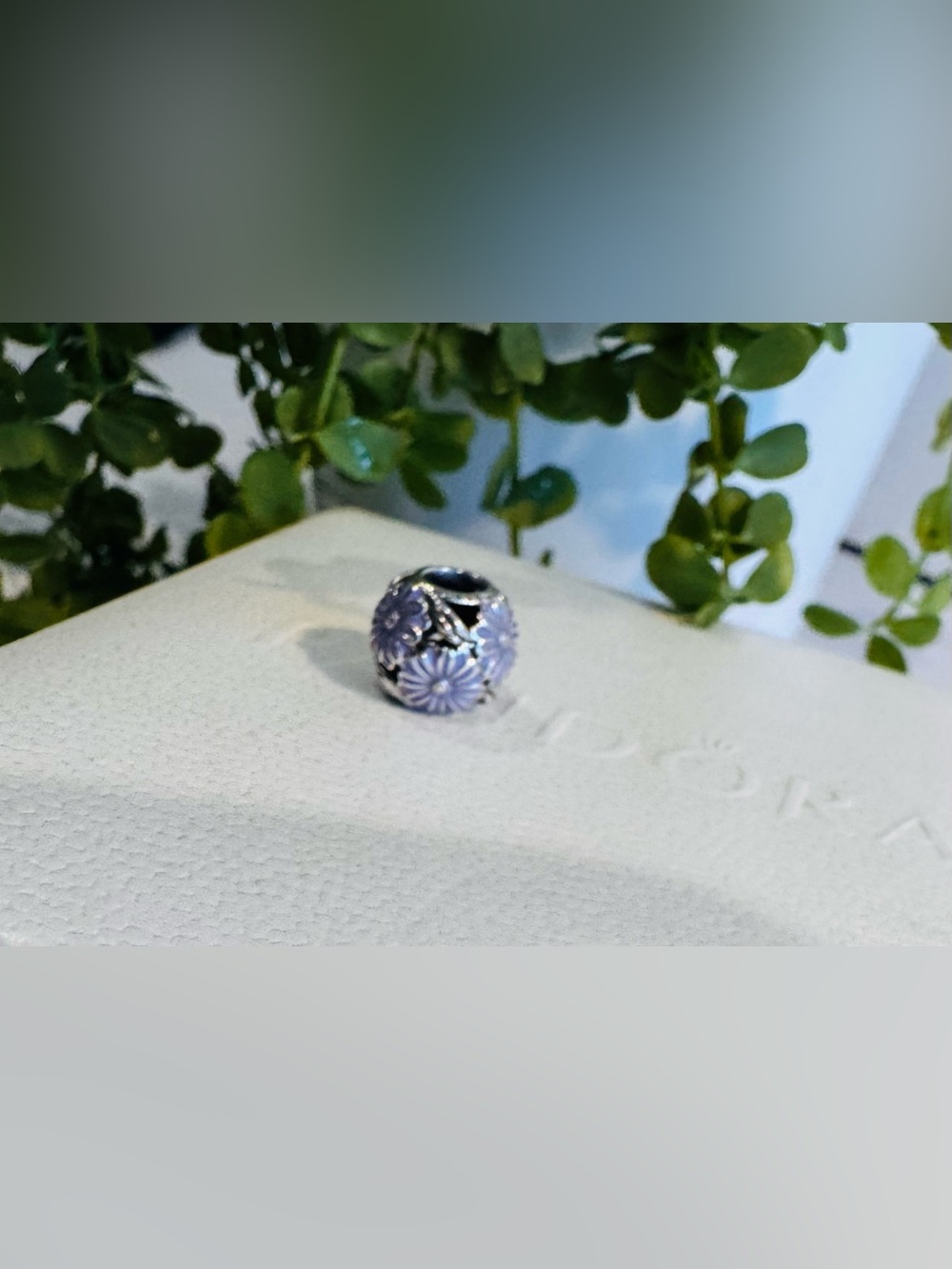 Authentic Pandora Retired Daisy Meadow Lavender Enamel S925 Ale Sterling Charm - Picture 7 of 15